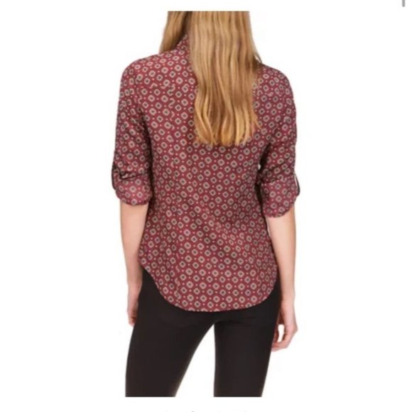 Michael Kors blouse tee top Shirt green blue - Picture 5 of 8